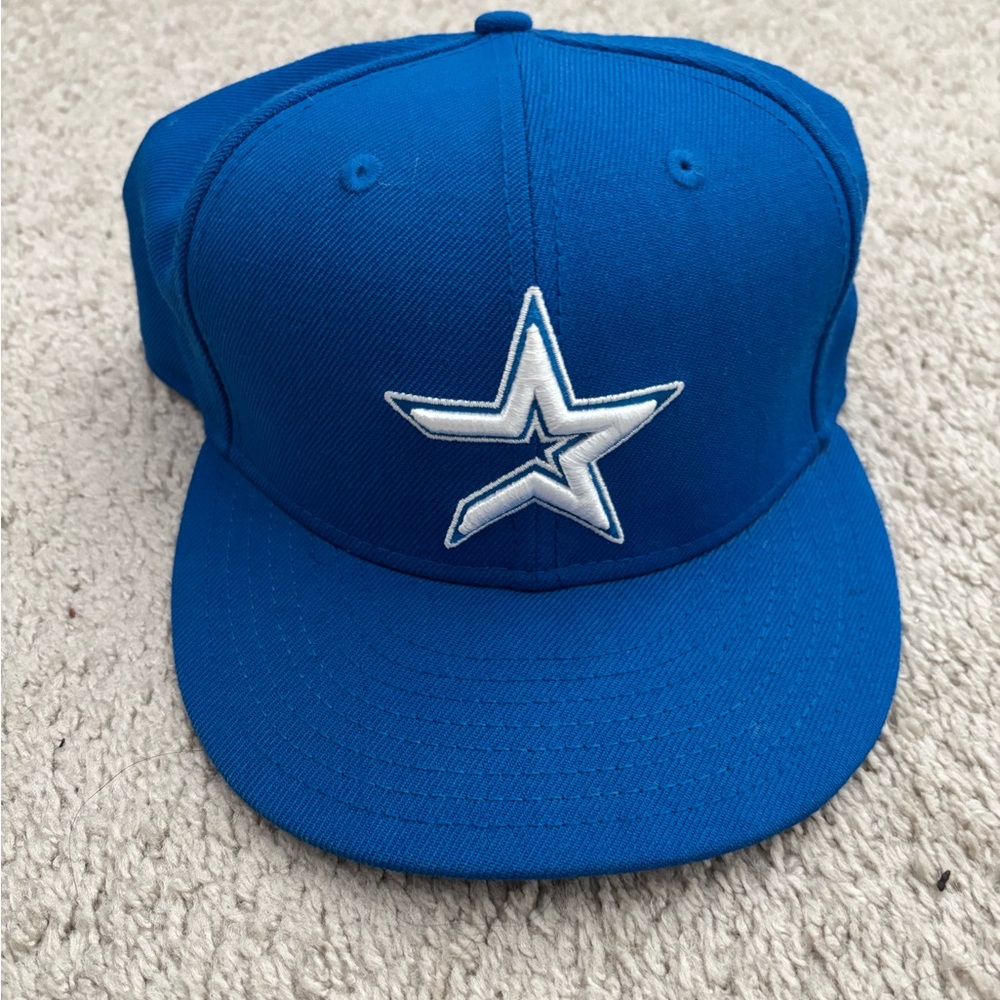 Royal Blue Houston Astros fitted hat
